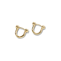 Shinola Shop All Women'S Jewelry|14K Gold|Bike Lock Huggie Earrings