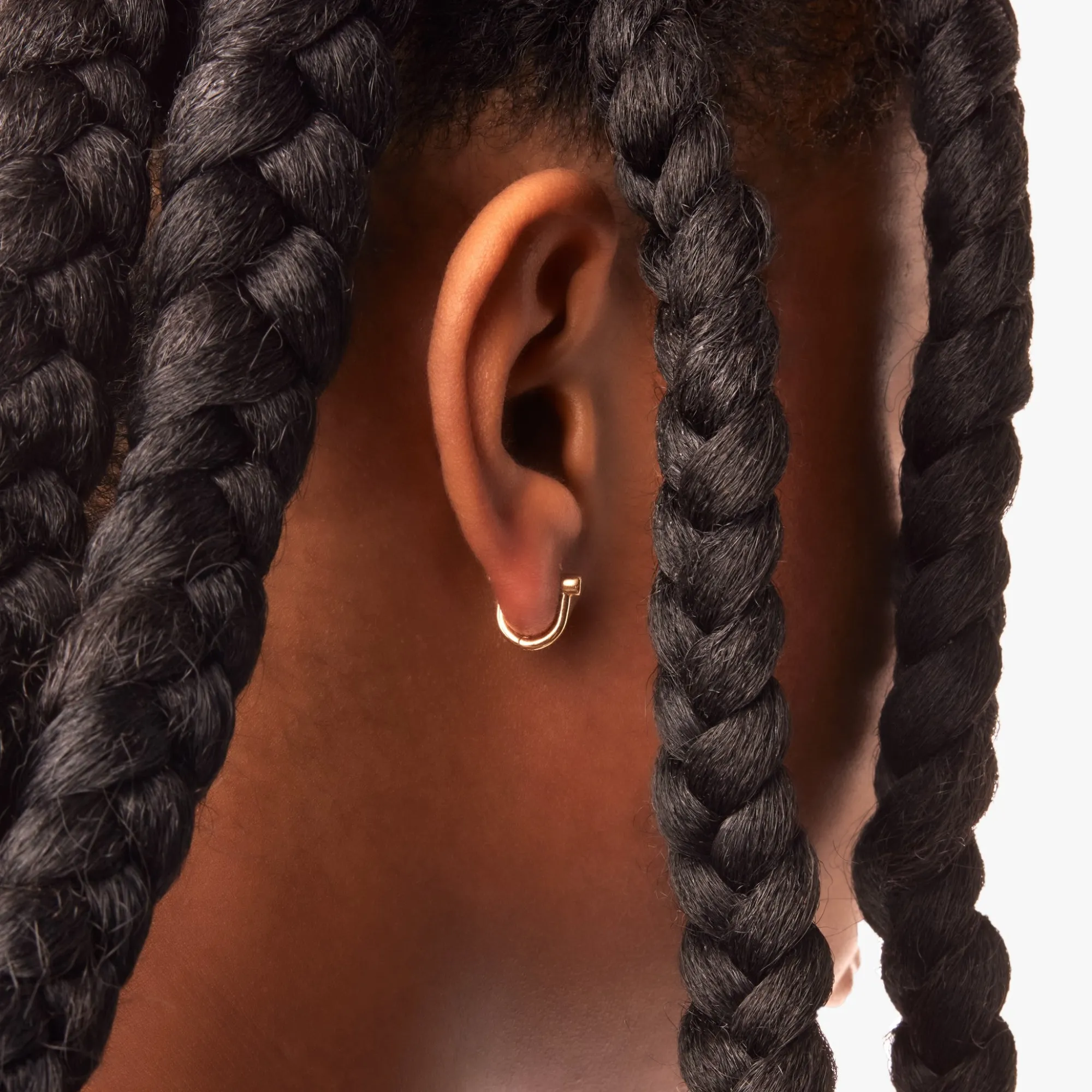 Shinola Shop All Women'S Jewelry|14K Gold|Bike Lock Huggie Earrings