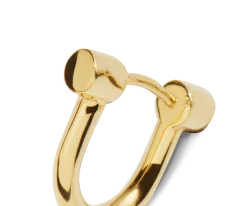 Shinola Shop All Women'S Jewelry|14K Gold|Bike Lock Huggie Earrings