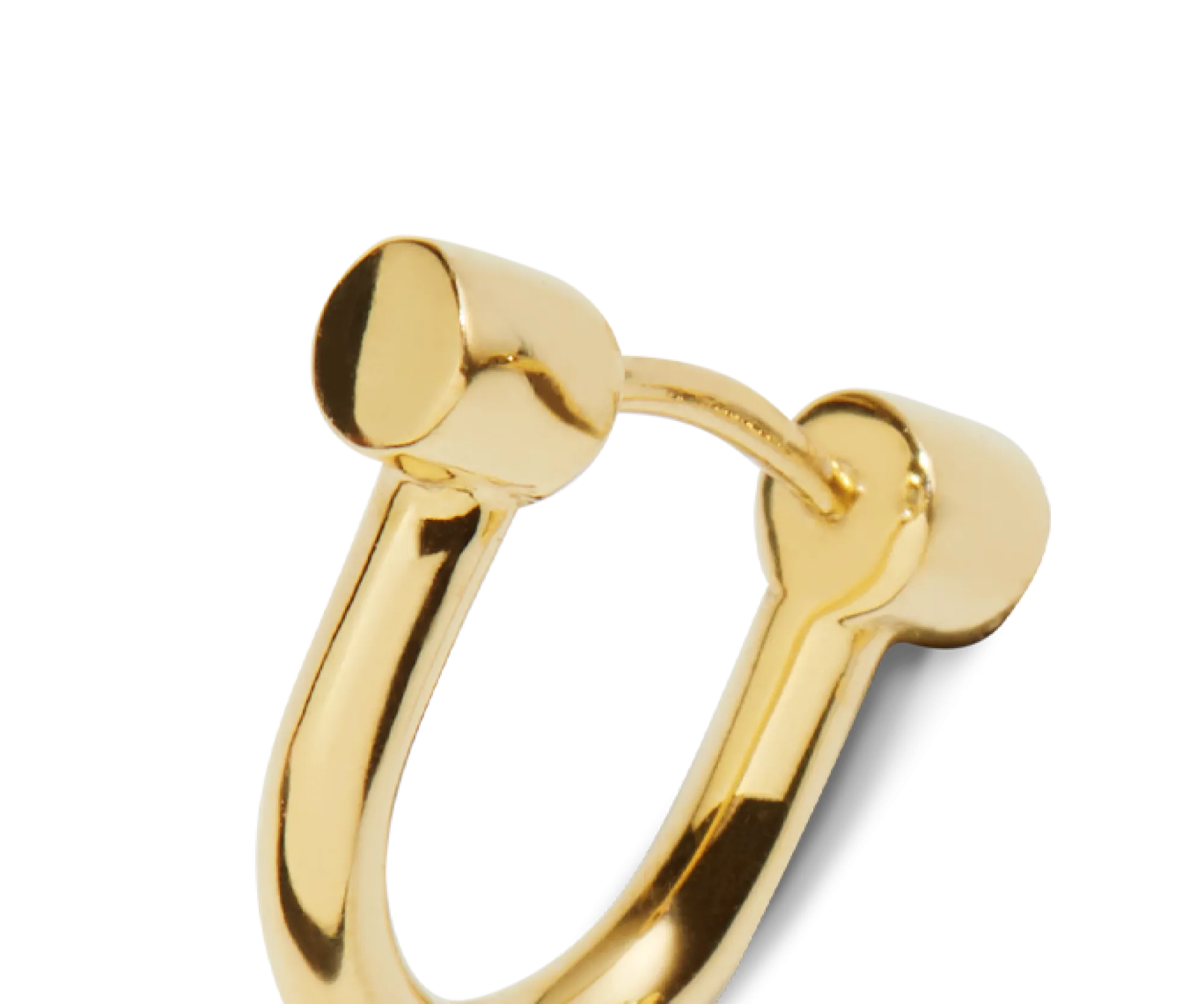 Shinola Shop All Women'S Jewelry|14K Gold|Bike Lock Huggie Earrings