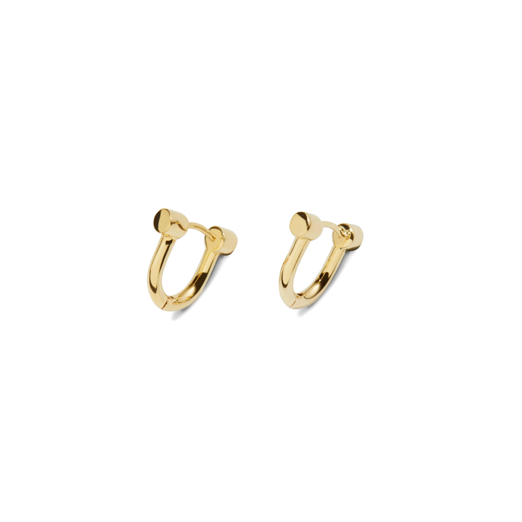 Shinola Shop All Women'S Jewelry|14K Gold|Bike Lock Huggie Earrings