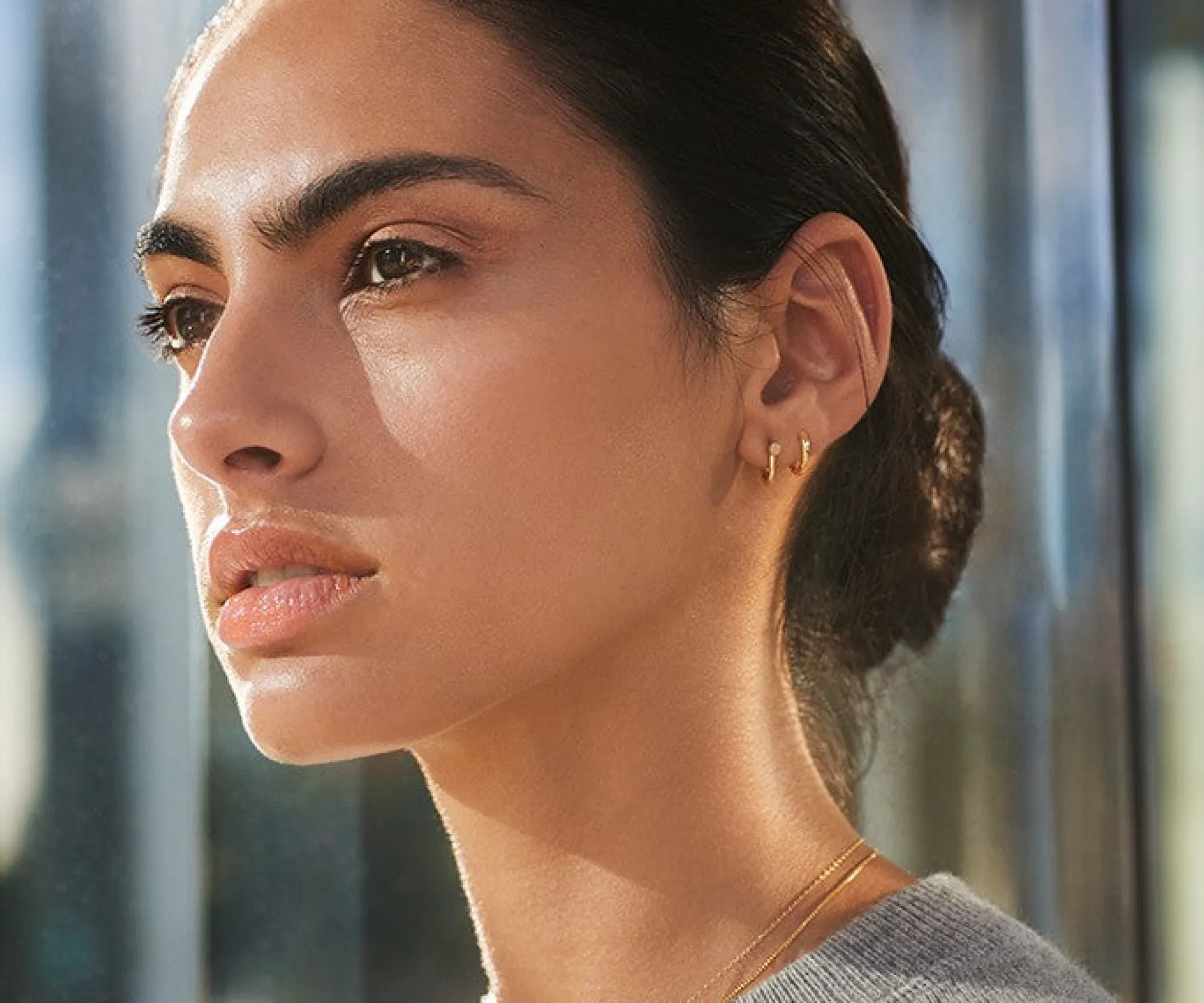 Shinola Shop All Women'S Jewelry|14K Gold|Bike Lock Huggie Earrings