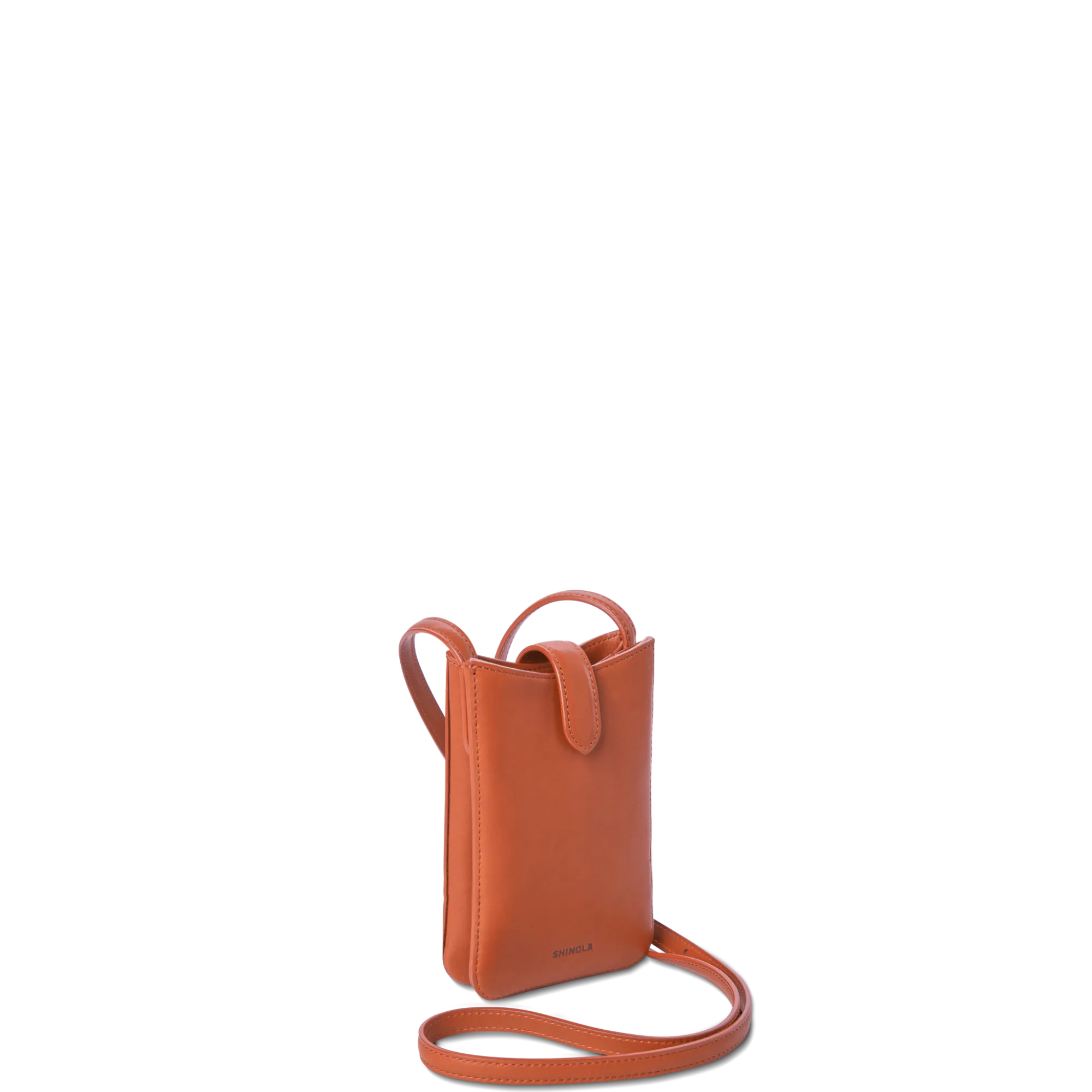 Shinola New Arrivals|Crossbody Bags|Bixby Phone Crossbody Rust