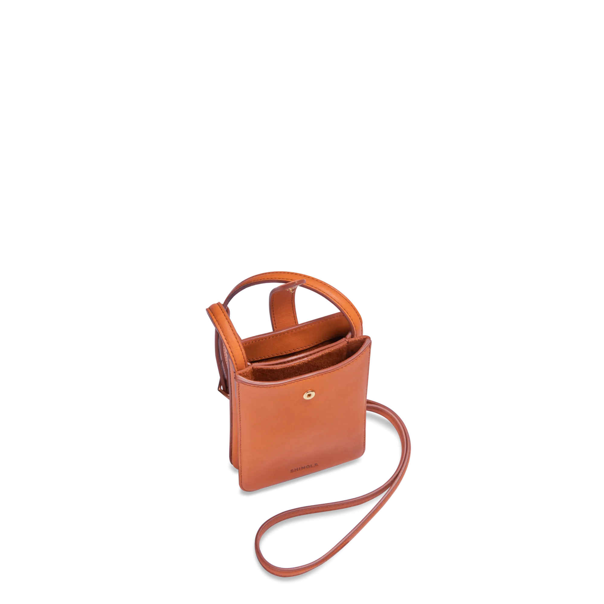 Shinola New Arrivals|Crossbody Bags|Bixby Phone Crossbody Rust