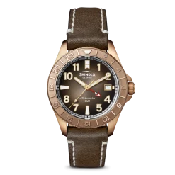 Shinola Automatic Watches|Automatic Watches|Bronze Monster GMT Automatic Watch Dark Brown Degrade
