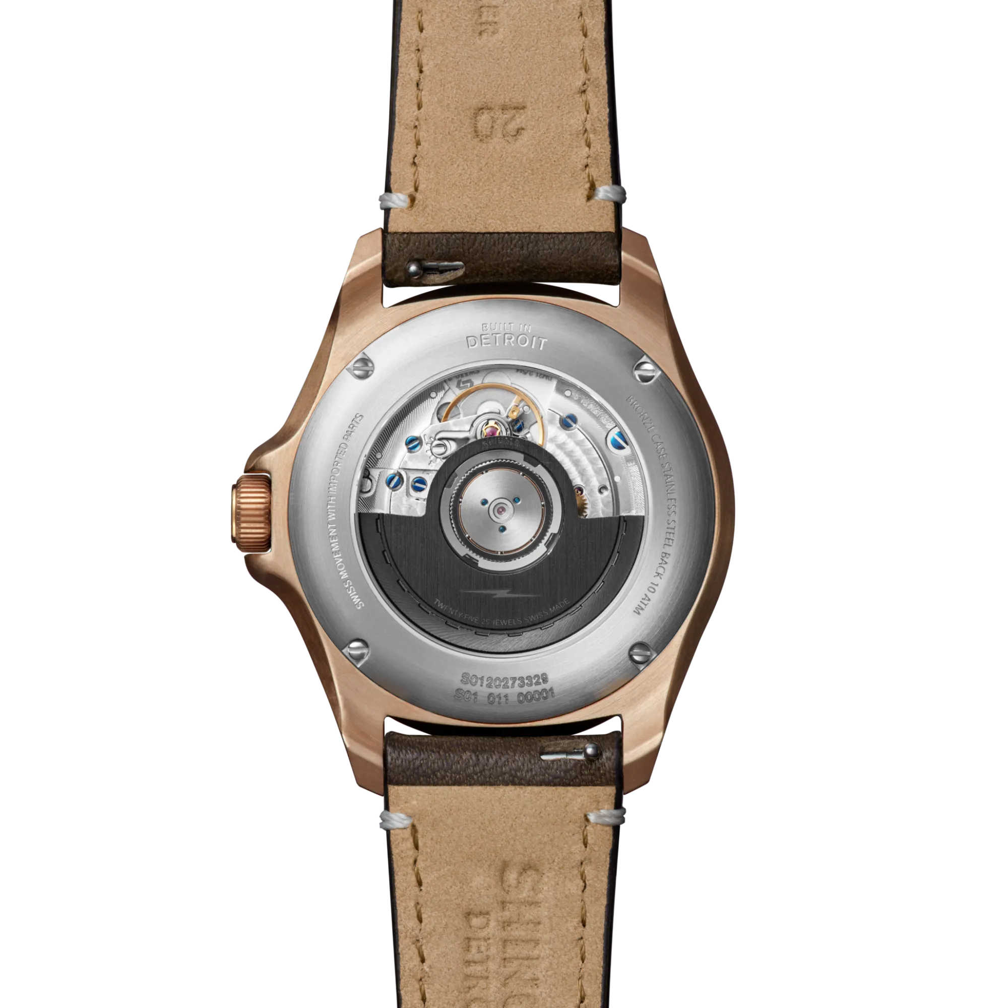 Shinola Automatic Watches|Automatic Watches|Bronze Monster GMT Automatic Watch Dark Brown Degrade