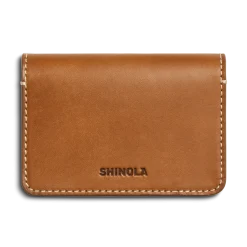 Shinola Monogrammable|Personalizable|Business Card Holder Tan