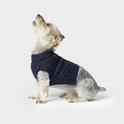 Shinola Shop All|Shop All Home|Cable Knit Dog Sweater Ivory