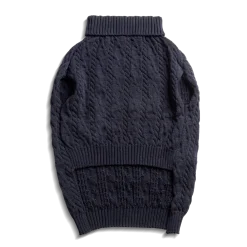 Shinola Shop All|Shop All Home|Cable Knit Dog Sweater Navy