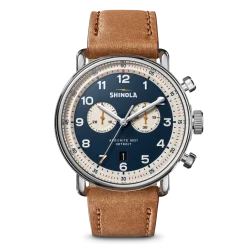 Shinola Canfield|Best Sellers|Canfield C56 Chronograph Watch Continental Blue