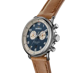 Shinola Canfield|Best Sellers|Canfield C56 Chronograph Watch Continental Blue