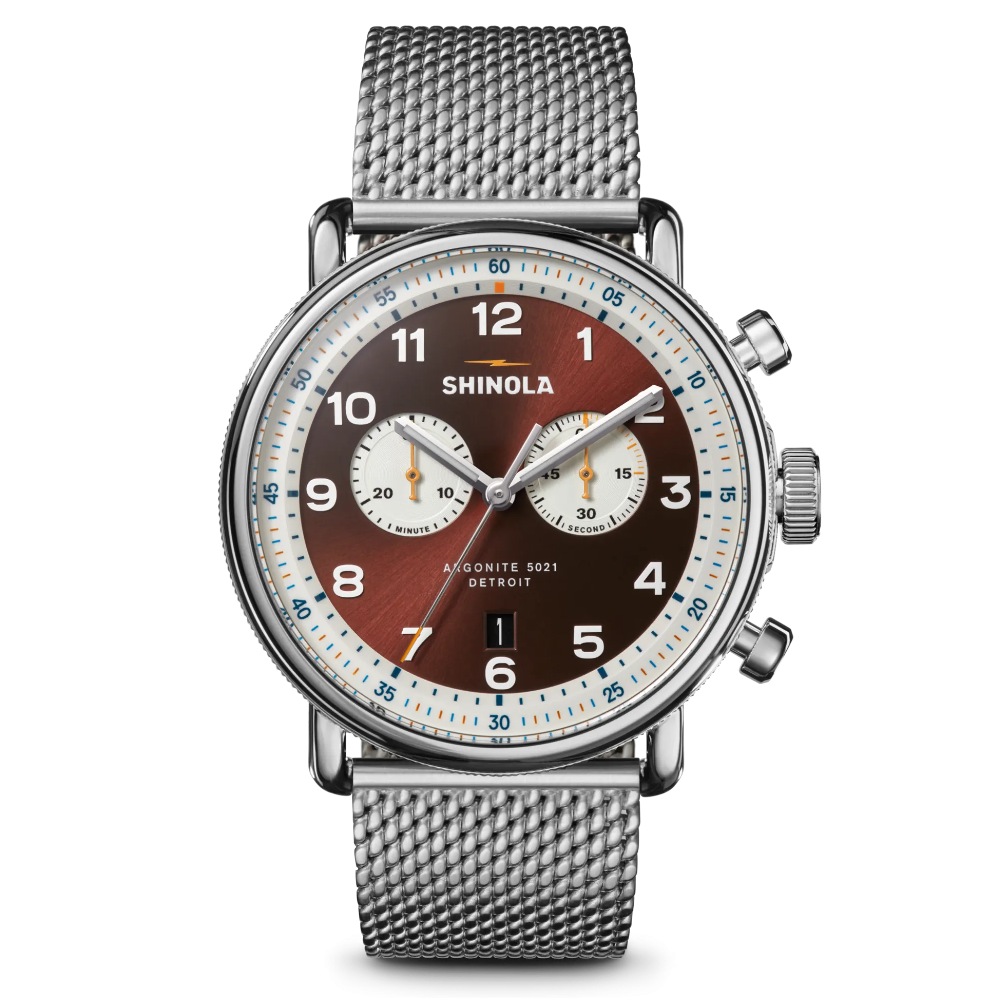 Shinola Canfield|Engravable|Canfield C56 Chronograph Watch Whiskey