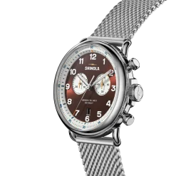 Shinola Canfield|Engravable|Canfield C56 Chronograph Watch Whiskey