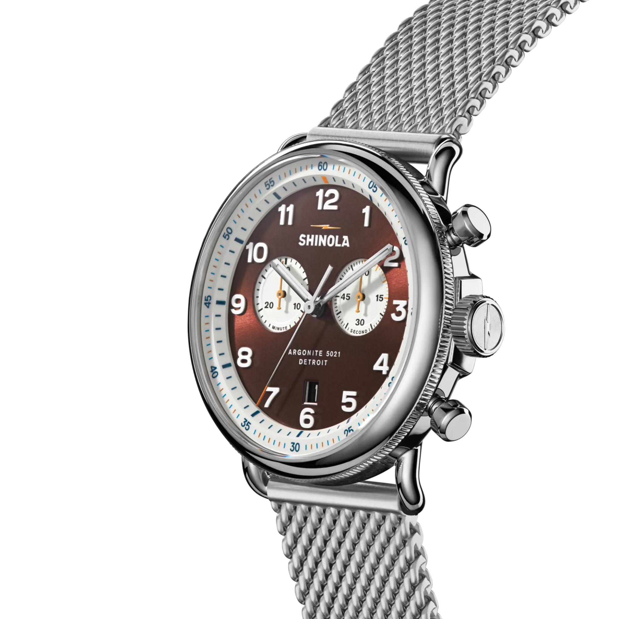 Shinola Canfield|Engravable|Canfield C56 Chronograph Watch Whiskey