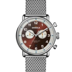 Shinola Canfield|Engravable|Canfield C56 Chronograph Watch Whiskey