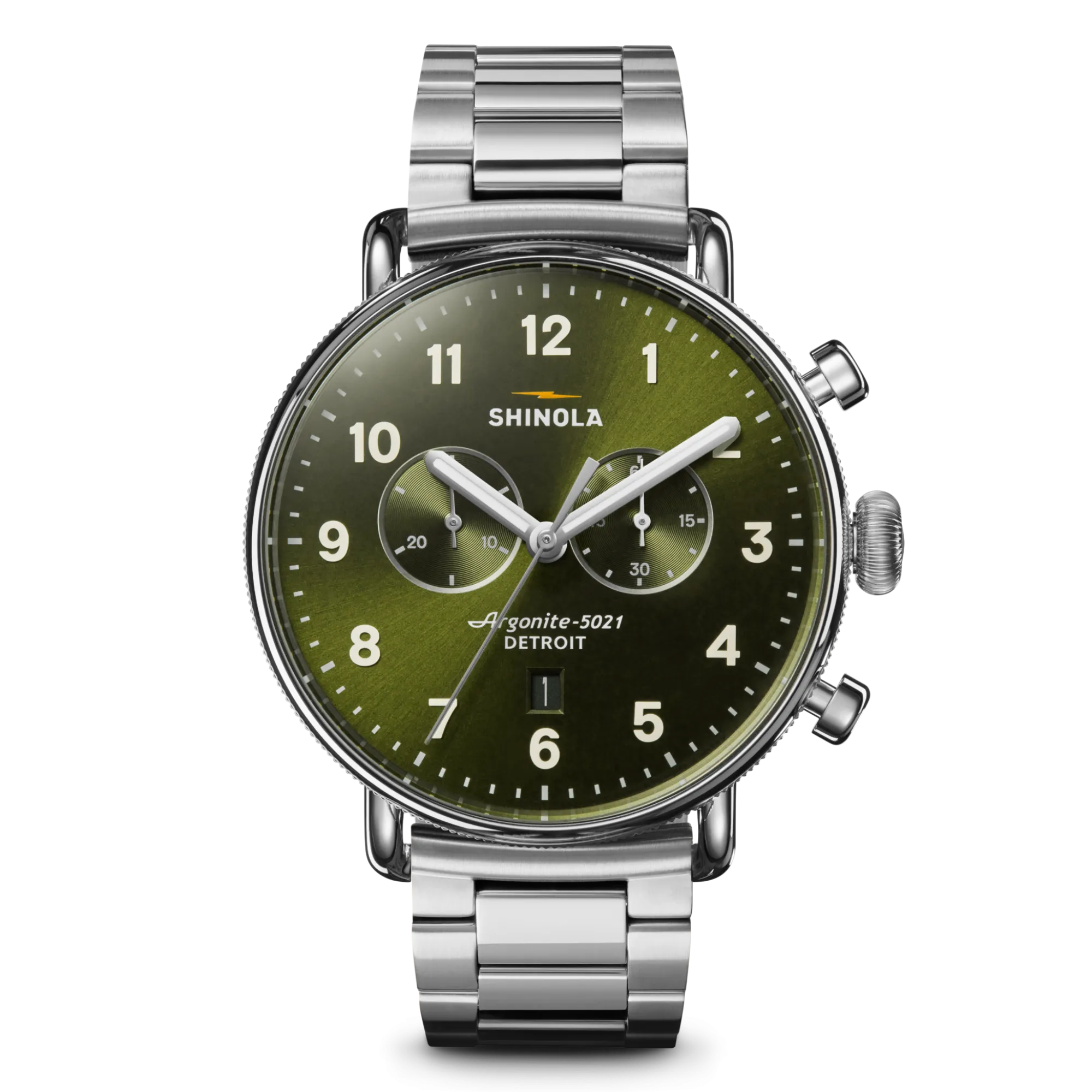 Shinola Canfield|Canfield|Canfield Chronograph Watch Dark Olive