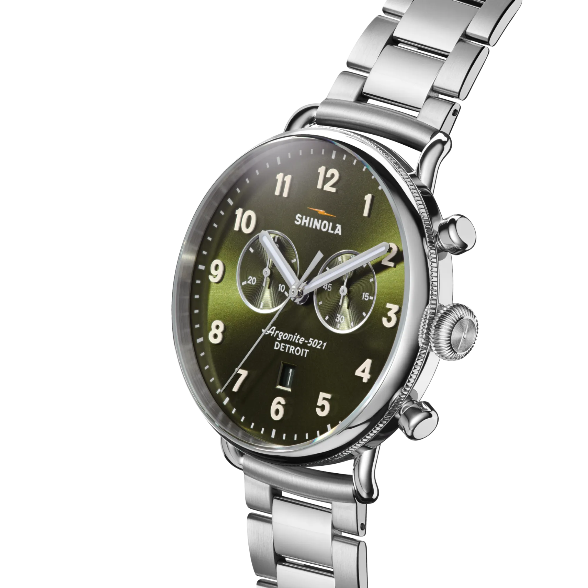 Shinola Canfield|Canfield|Canfield Chronograph Watch Dark Olive