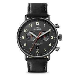Shinola Canfield|Chronograph Watches|Canfield Chronograph Watch Gunmetal