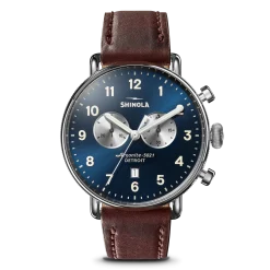 Shinola Canfield|Canfield|Canfield Chronograph Watch Midnight Blue