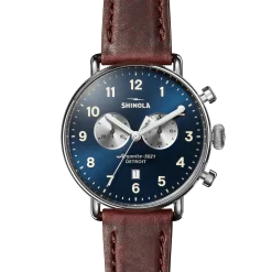 Shinola Canfield|Canfield|Canfield Chronograph Watch Midnight Blue
