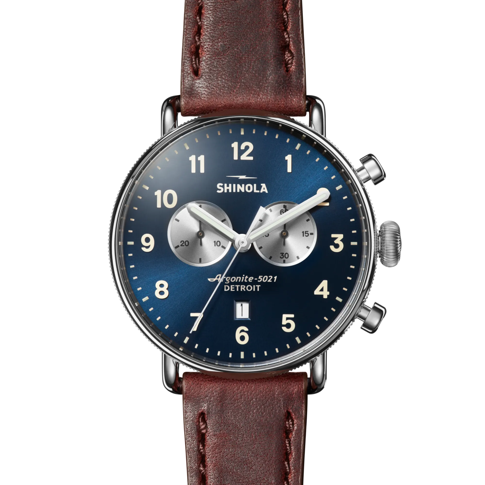 Shinola Canfield|Canfield|Canfield Chronograph Watch Midnight Blue