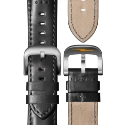 Shinola Canfield|Best Sellers|Canfield Speedway Open Road Automatic Chronograph Watch Black/Black Leather