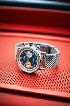 Shinola Canfield|Best Sellers|Canfield Speedway Open Road Automatic Chronograph Watch Blue/Stainless Steel
