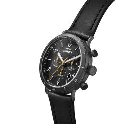 Shinola Canfield|Women'S Watches|Canfield Sport Chronograph Watch Black/Black Leather