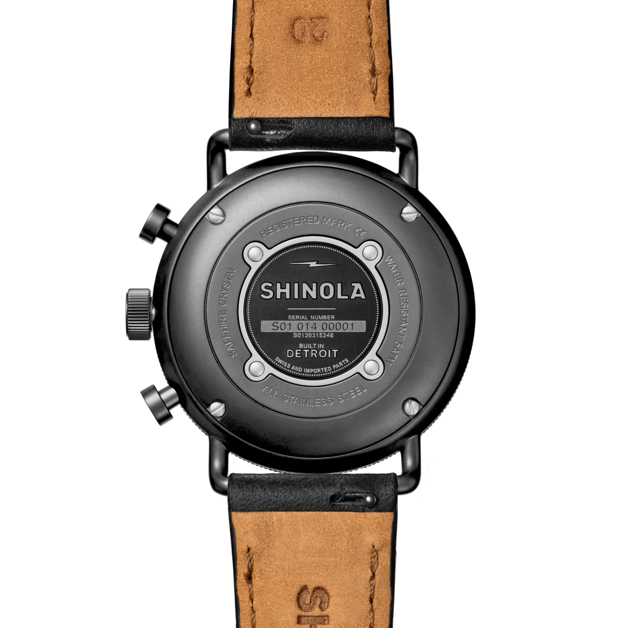 Shinola Canfield|Women'S Watches|Canfield Sport Chronograph Watch Black/Black Leather