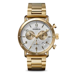 Shinola Canfield|Gold Watches|Canfield Sport Chronograph Watch Gold