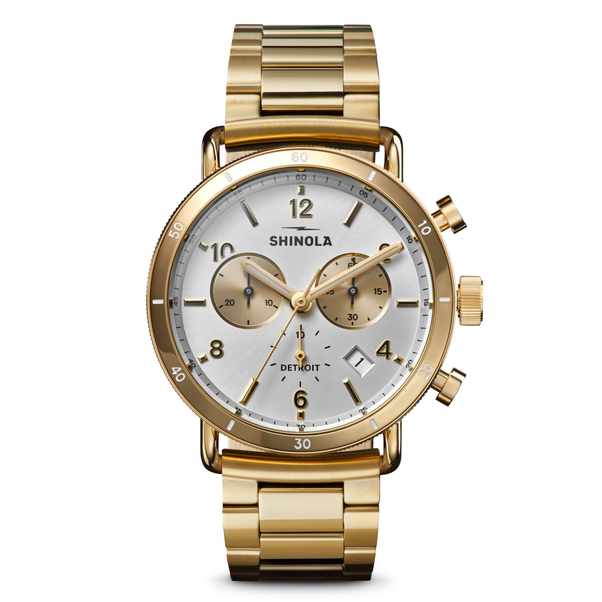 Shinola Canfield|Gold Watches|Canfield Sport Chronograph Watch Gold