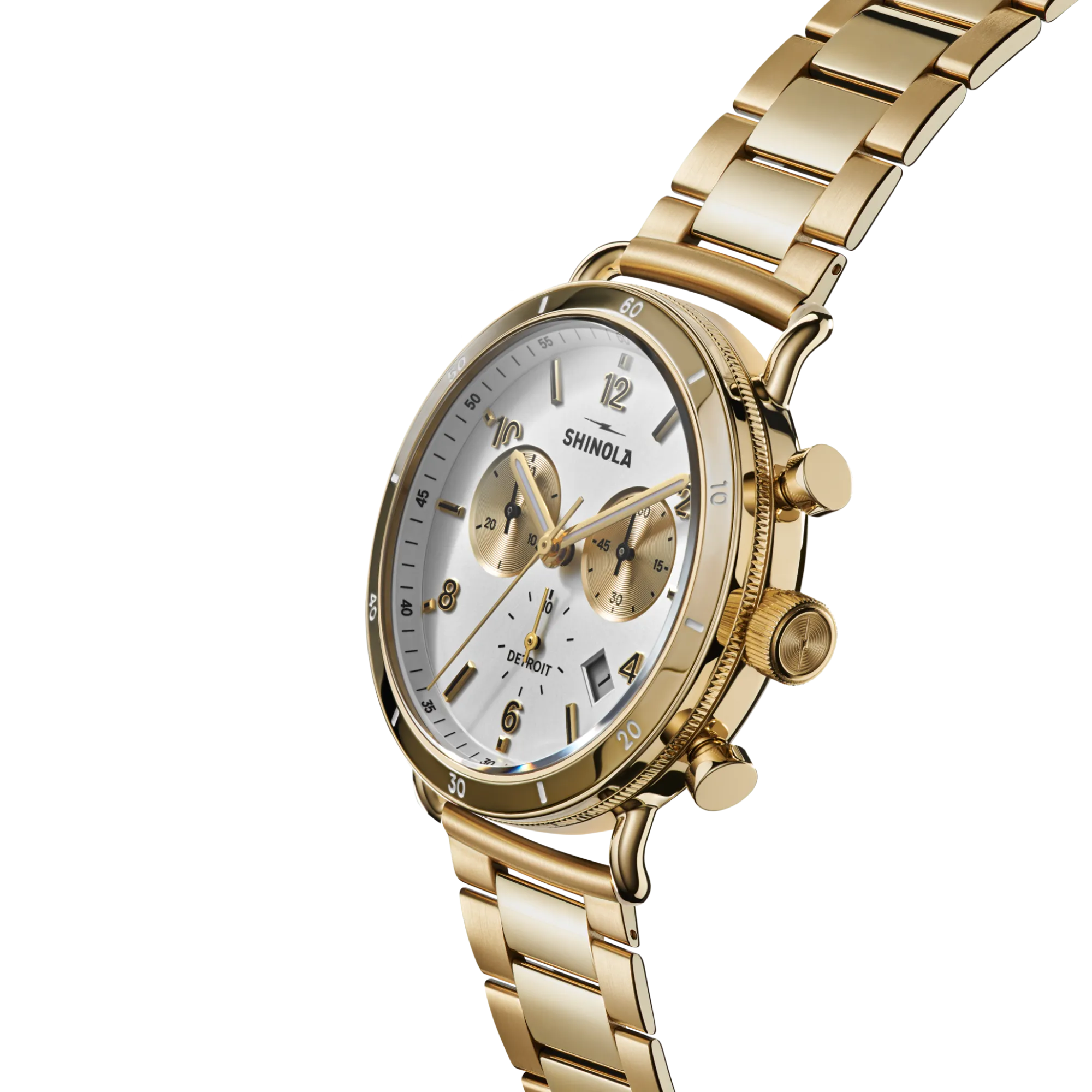Shinola Canfield|Gold Watches|Canfield Sport Chronograph Watch Gold