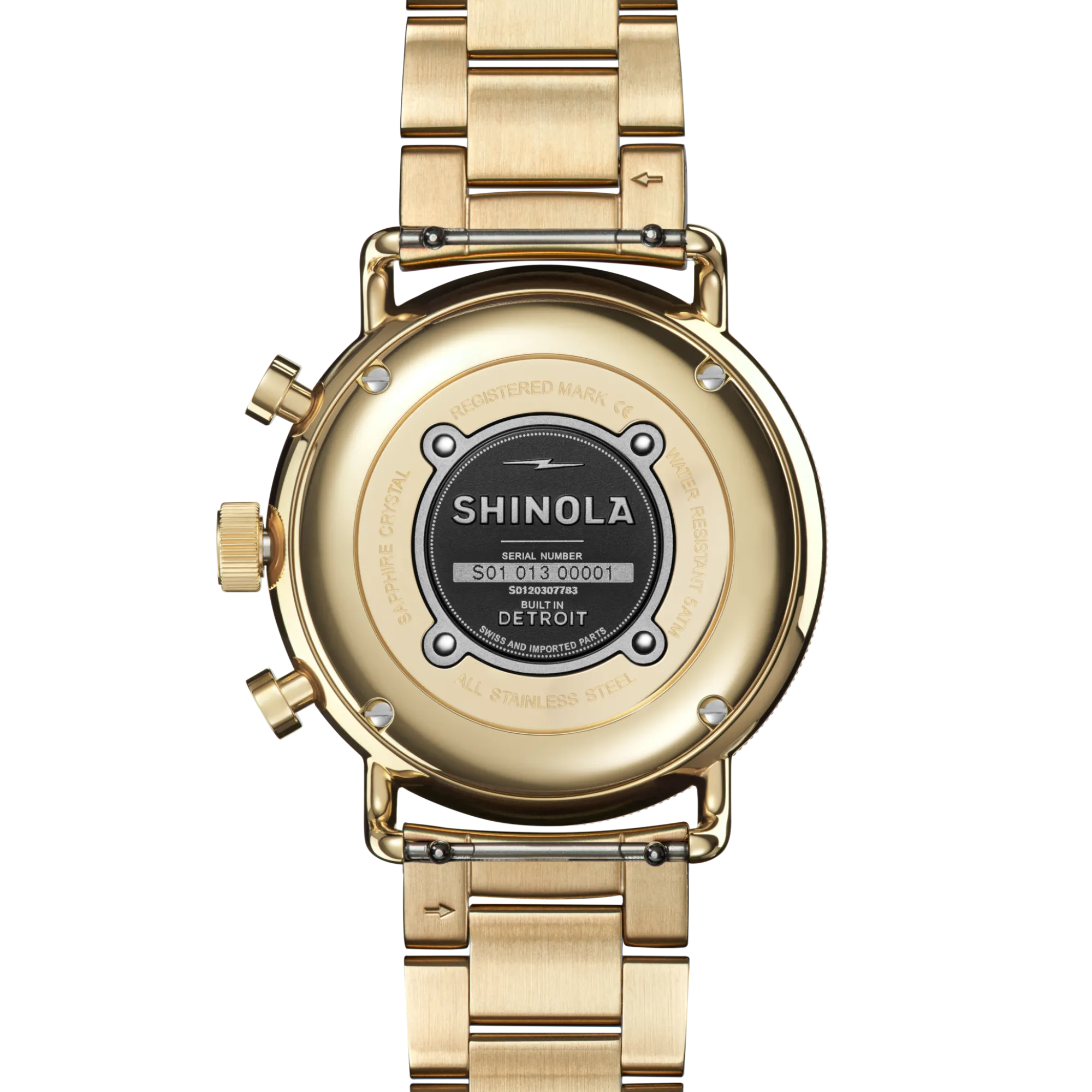 Shinola Canfield|Gold Watches|Canfield Sport Chronograph Watch Gold