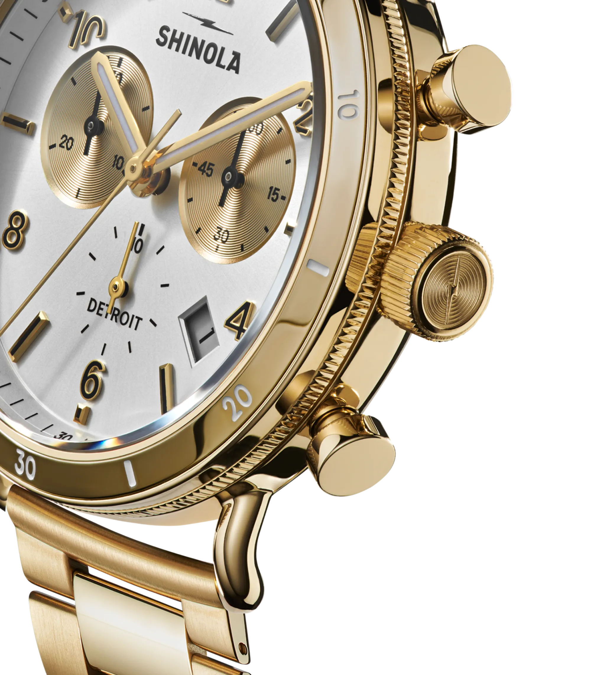 Shinola Canfield|Gold Watches|Canfield Sport Chronograph Watch Gold