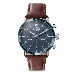 Shinola Canfield|Canfield|Canfield Sport Chronograph Watch Midnight Blue