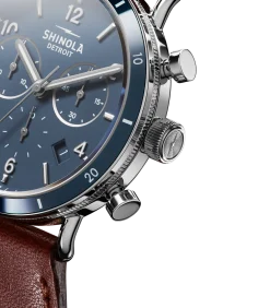 Shinola Canfield|Canfield|Canfield Sport Chronograph Watch Midnight Blue