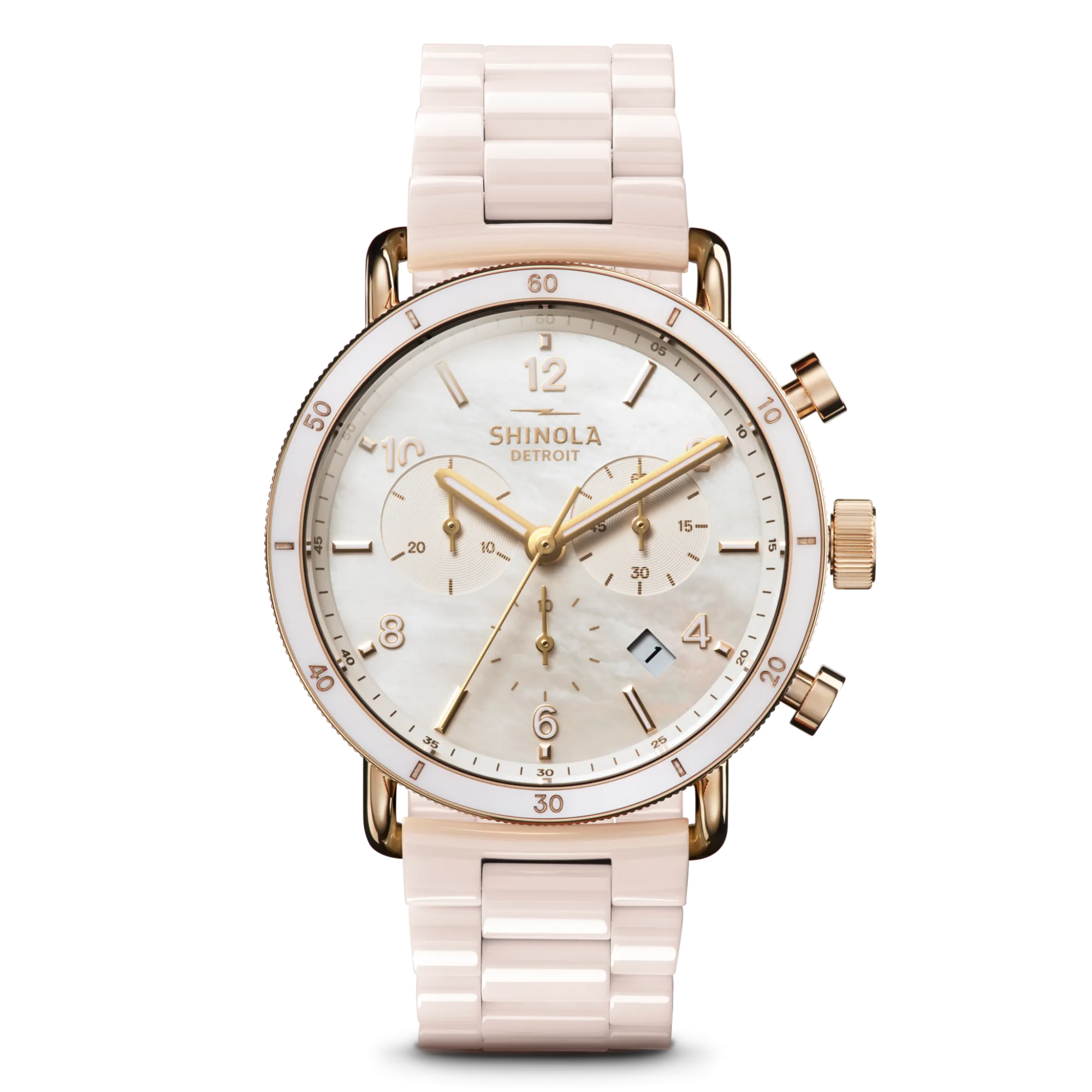 Shinola Canfield|Women'S Watches|Canfield Sport Chronograph Watch Pink Mother of Pearl