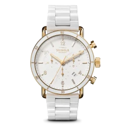 Shinola Canfield|Sport Watches|Canfield Sport Chronograph Watch Soft White
