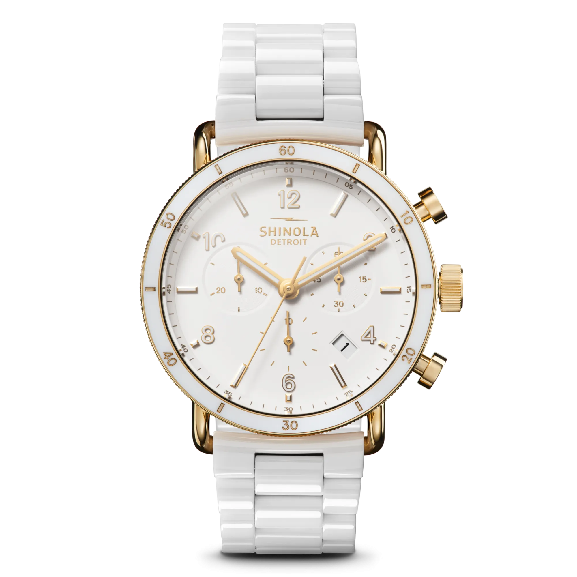 Shinola Canfield|Sport Watches|Canfield Sport Chronograph Watch Soft White