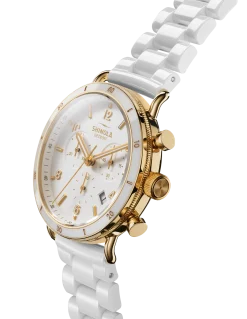 Shinola Canfield|Sport Watches|Canfield Sport Chronograph Watch Soft White