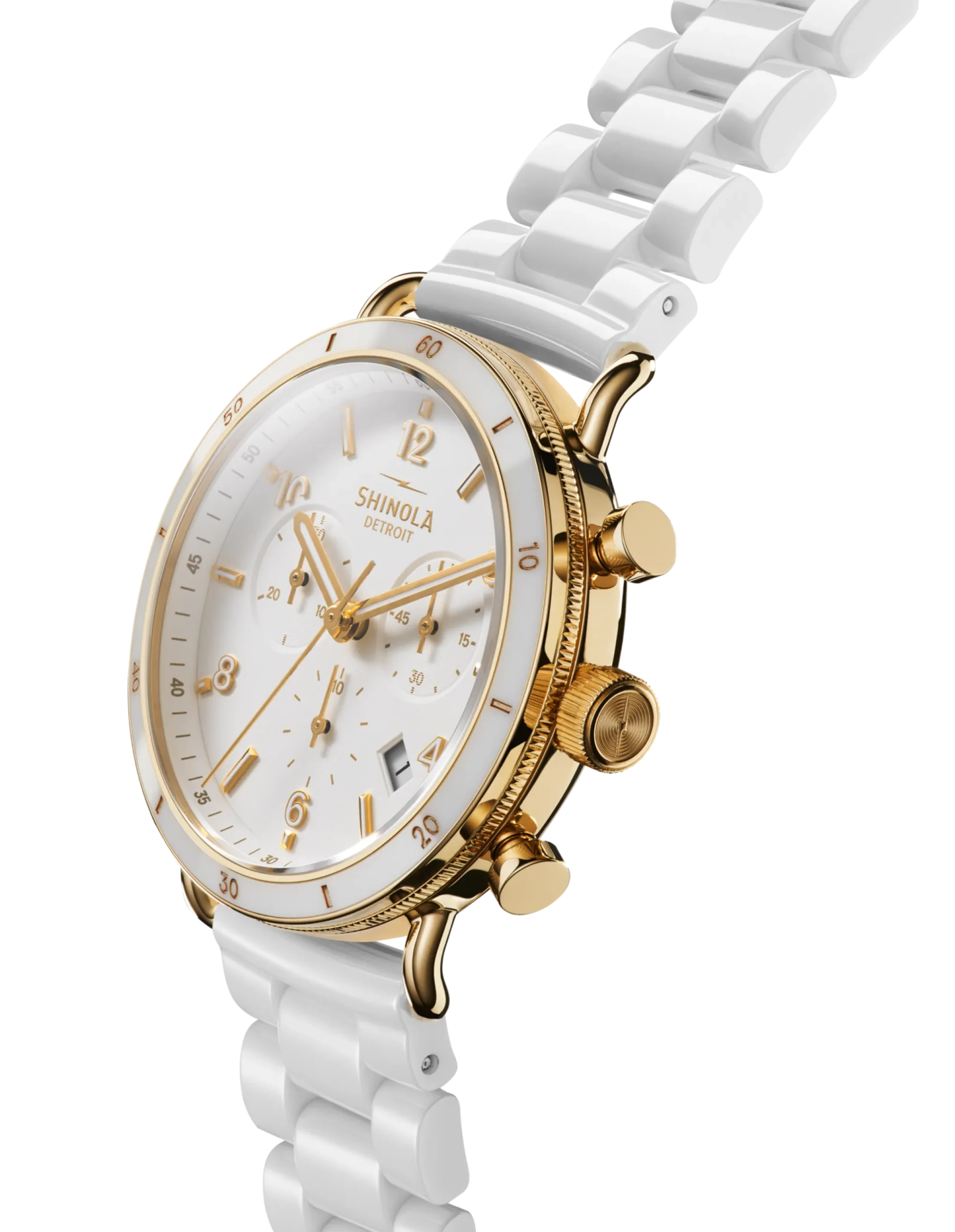 Shinola Canfield|Sport Watches|Canfield Sport Chronograph Watch Soft White