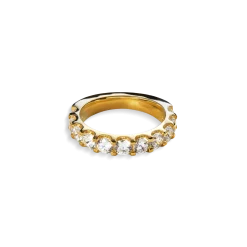 Shinola Rings|Shop All Women'S Jewelry|2 Carat Diamond Anniversary Band YG Yellow Gold