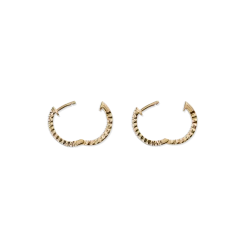 Shinola Shop All Women'S Jewelry|14K Gold|1/2 Carat Diamond Hoop Earrings Yellow Gold
