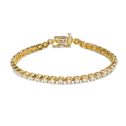 Shinola Bracelets|Shop All Women'S Jewelry|4 Carat 7" Diamond Tennis Bracelet Yellow Gold