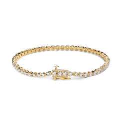 Shinola Bracelets|Shop All Women'S Jewelry|1 Carat 7" Diamond Tennis Bracelet Yellow Gold