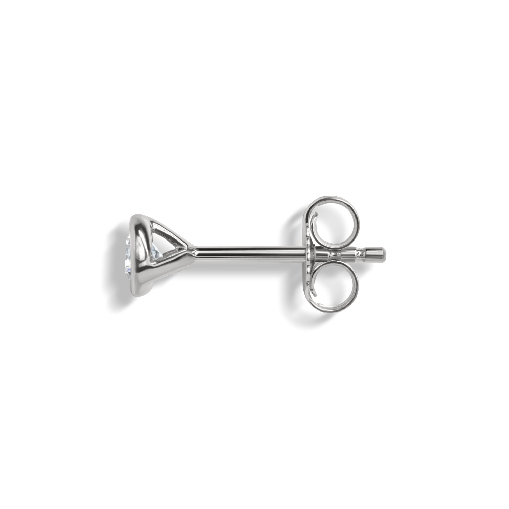 Shinola Shop All Women'S Jewelry|Fine Jewelry|1/4 Carat Round Diamond Bezel Studs White Gold