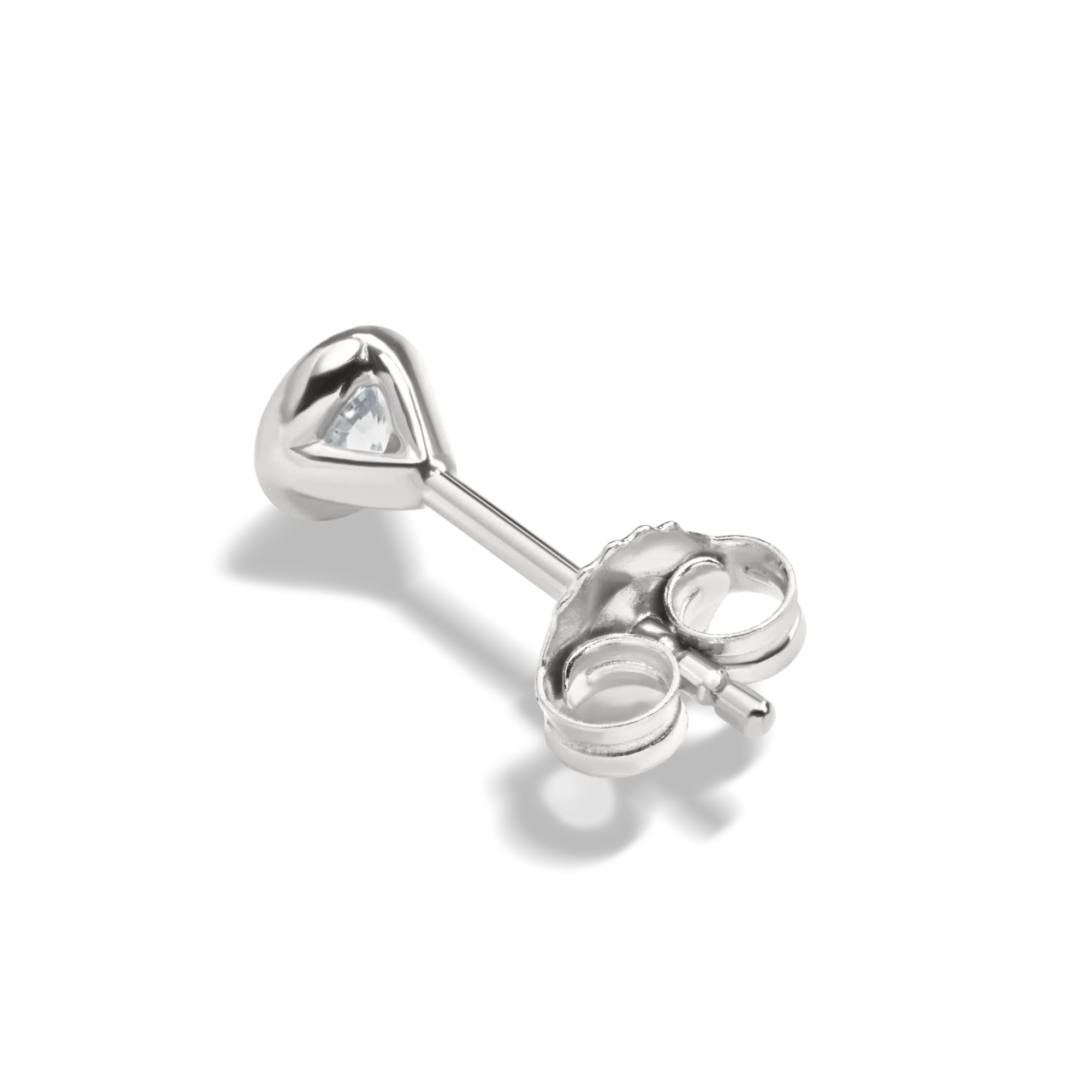 Shinola Shop All Women'S Jewelry|Fine Jewelry|1/4 Carat Round Diamond Bezel Studs White Gold