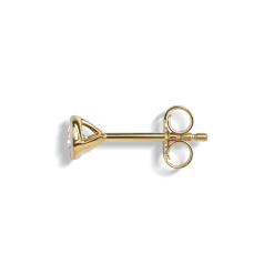 Shinola Shop All Women'S Jewelry|14K Gold|1/4 Carat Round Diamond Bezel Studs Yellow Gold