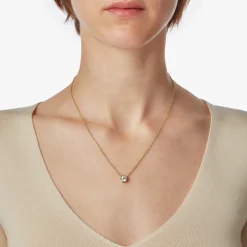 Shinola Shop All Women'S Jewelry|Necklaces|Round Diamond Necklace 1 Carat