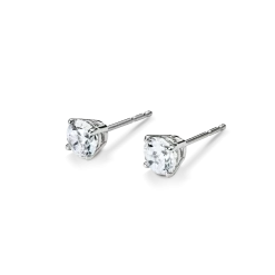 Shinola Shop All Women'S Jewelry|Fine Jewelry|1 Carat Round Diamond Studs White Gold